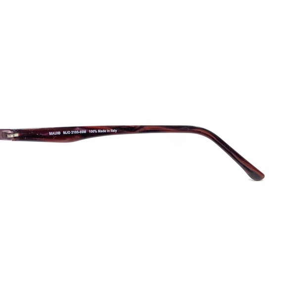 Maui Jim MJO 2105-89M Matte Dark Red Burgundy Eyeglasses Frames 53-18 135 Italy - Picture 9 of 12